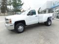 Summit White 2017 Chevrolet Silverado 3500HD Work Truck Regular Cab Dual Rear Wheel 4x4 Exterior