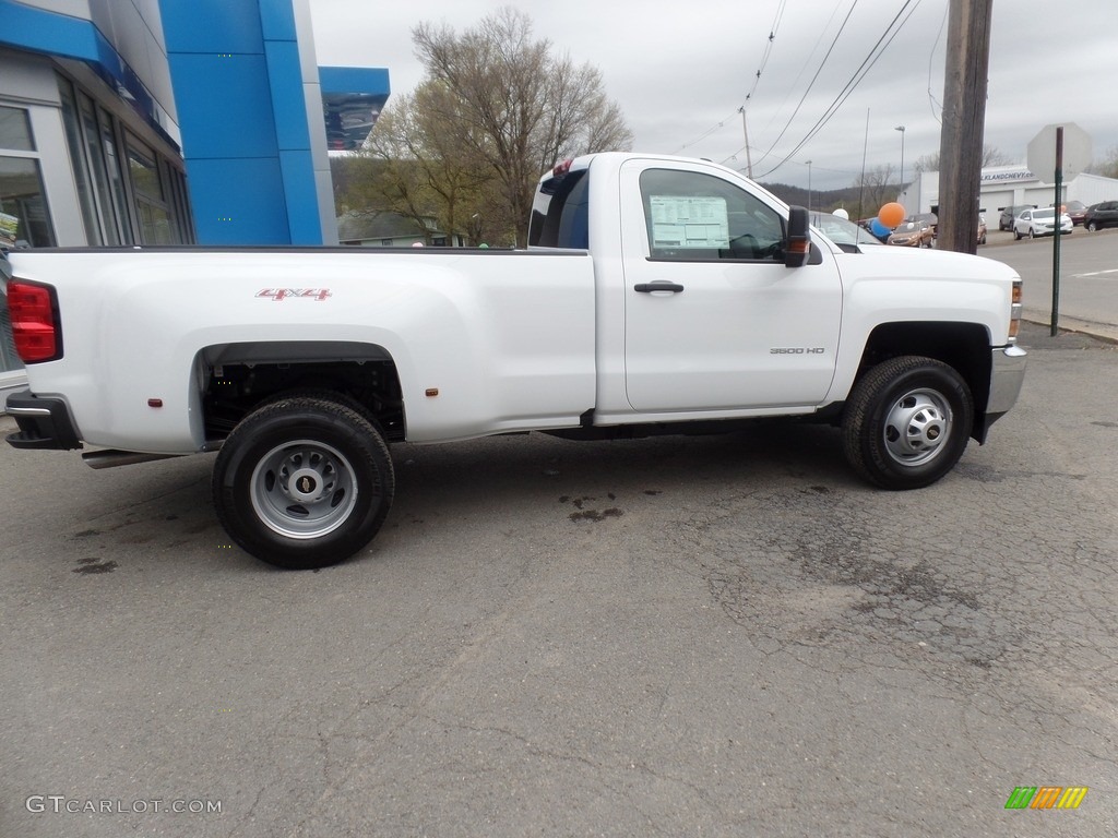 Summit White 2017 Chevrolet Silverado 3500HD Work Truck Regular Cab Dual Rear Wheel 4x4 Exterior Photo #120090507