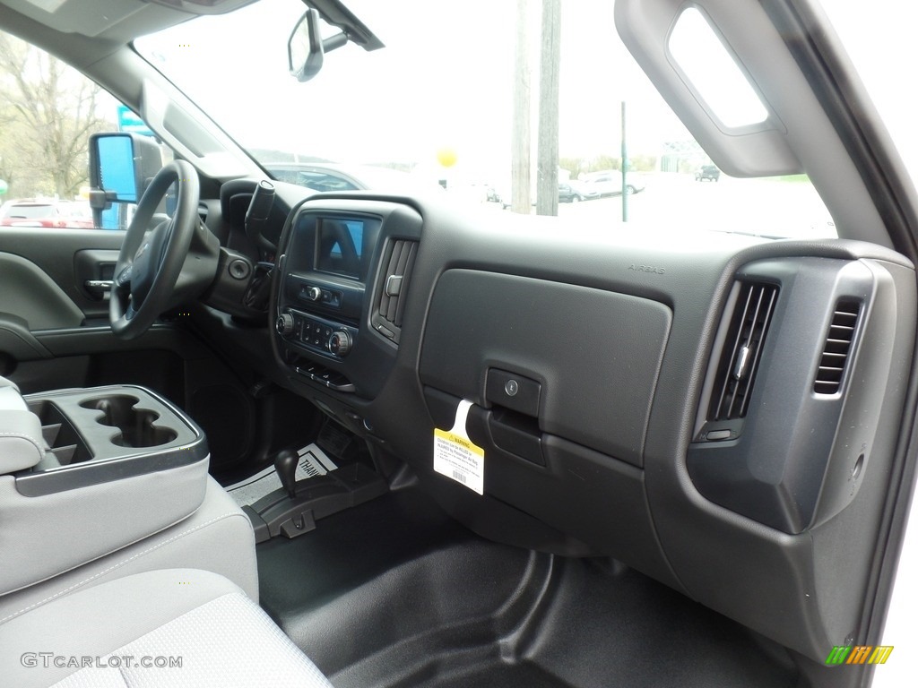 2017 Chevrolet Silverado 3500HD Work Truck Regular Cab Dual Rear Wheel 4x4 Dark Ash/Jet Black Dashboard Photo #120090601