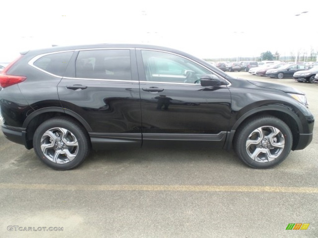 2017 CR-V EX-L AWD - Crystal Black Pearl / Black photo #2
