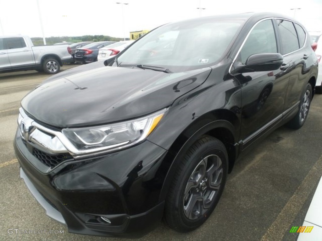 2017 CR-V EX-L AWD - Crystal Black Pearl / Black photo #5