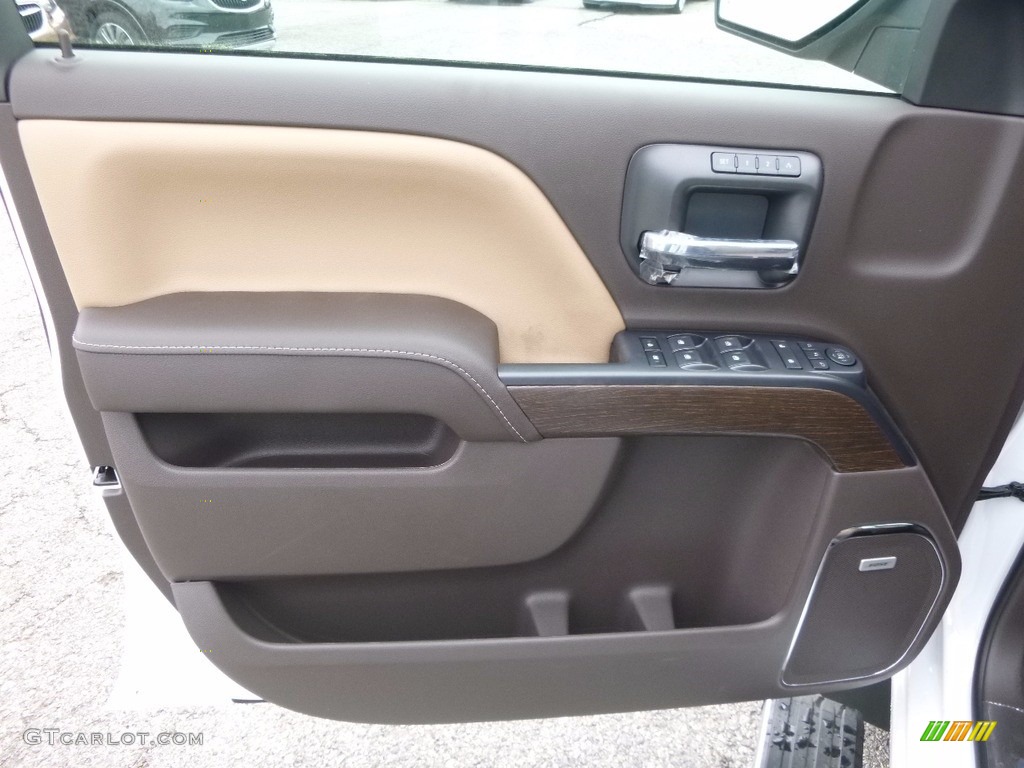 2017 GMC Sierra 1500 Denali Crew Cab 4WD Cocoa/­Dark Sand Door Panel Photo #120091941