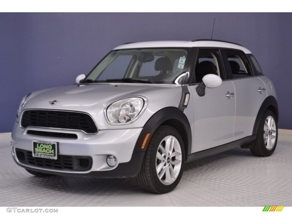 2014 Cooper S Countryman - Crystal Silver Metallic / Carbon Black photo #3