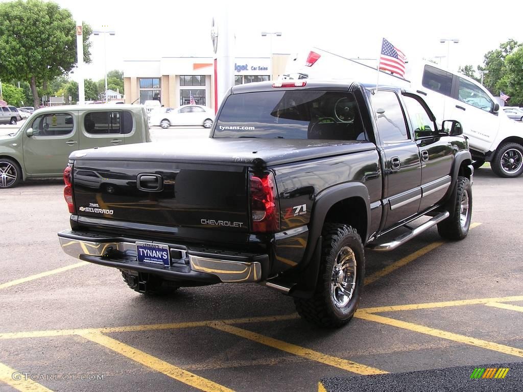 2005 Silverado 1500 Z71 Crew Cab 4x4 - Black / Dark Charcoal photo #6