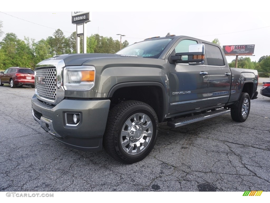 2017 Sierra 2500HD Denali Crew Cab 4x4 - Mineral Metallic / Cocoa/Dark Sand photo #3