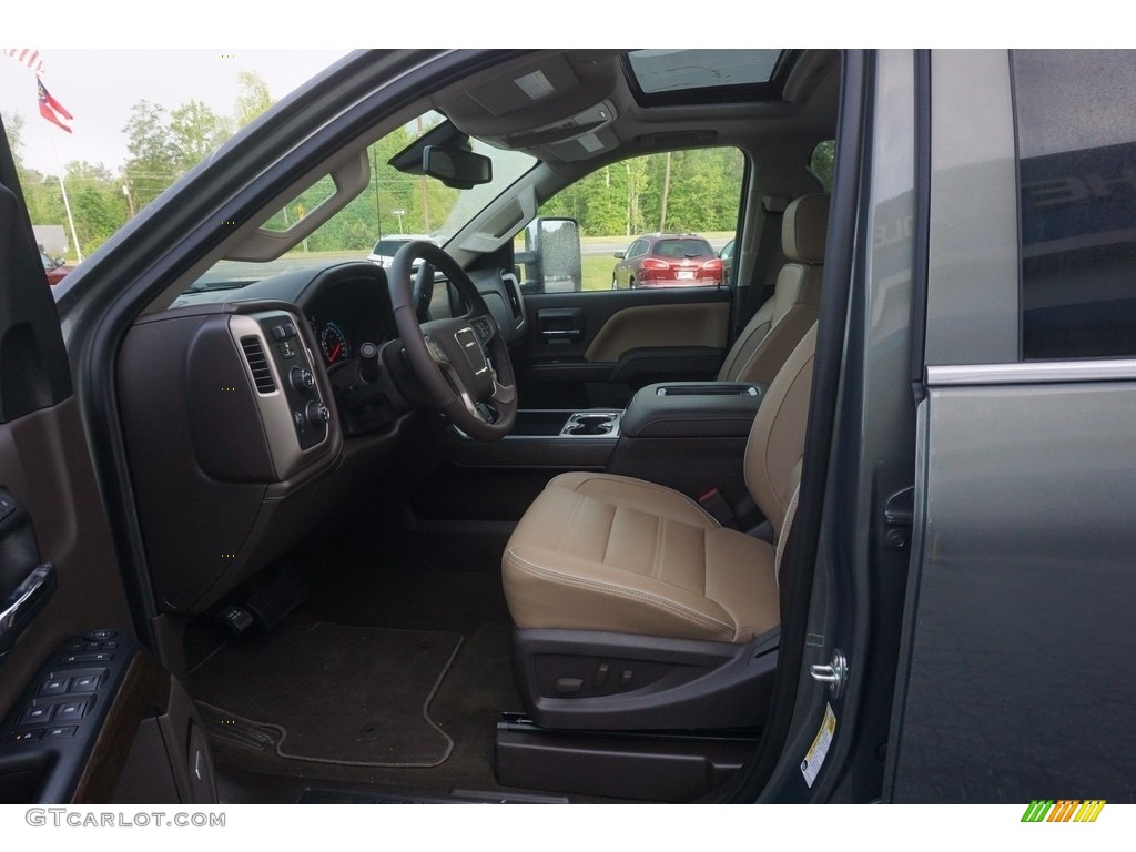 Cocoa/Dark Sand Interior 2017 GMC Sierra 2500HD Denali Crew Cab 4x4 Photo #120096543