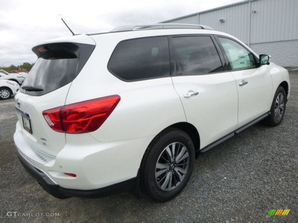 2017 Pathfinder SL 4x4 - Pearl White / Almond photo #8