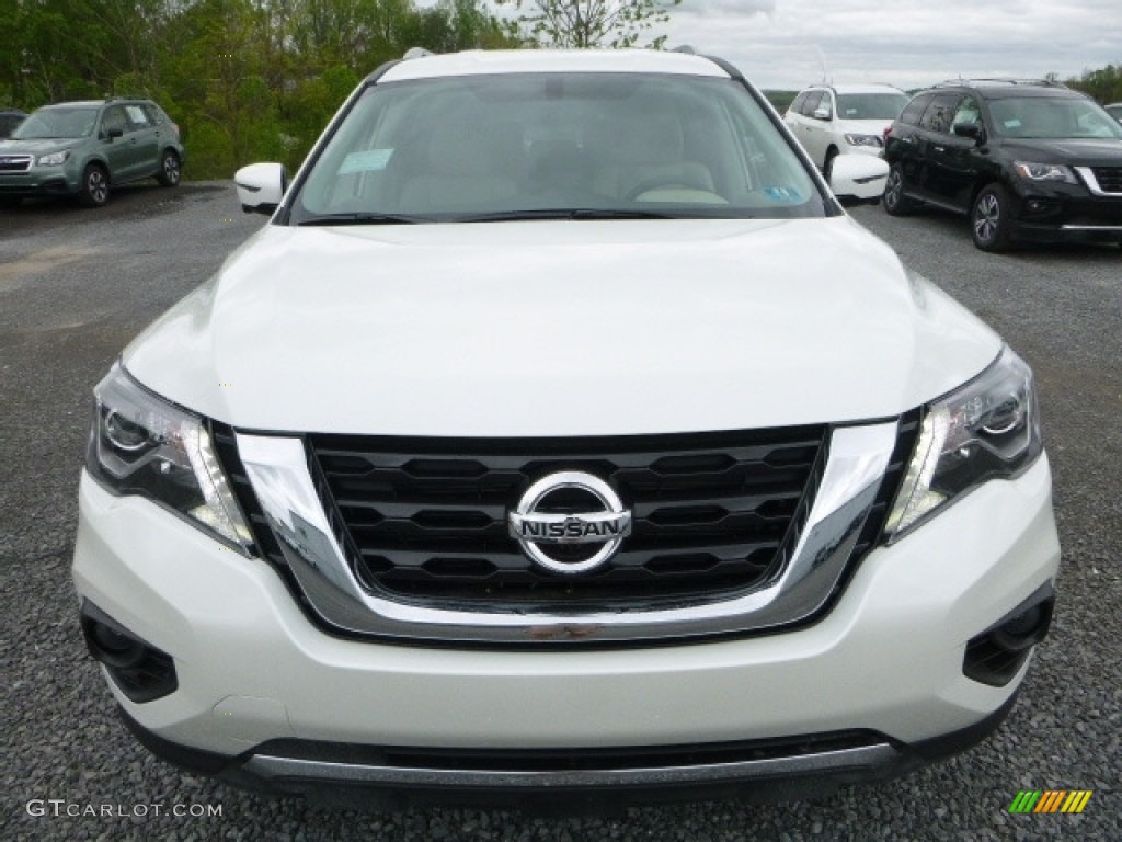 2017 Pathfinder SL 4x4 - Pearl White / Almond photo #13