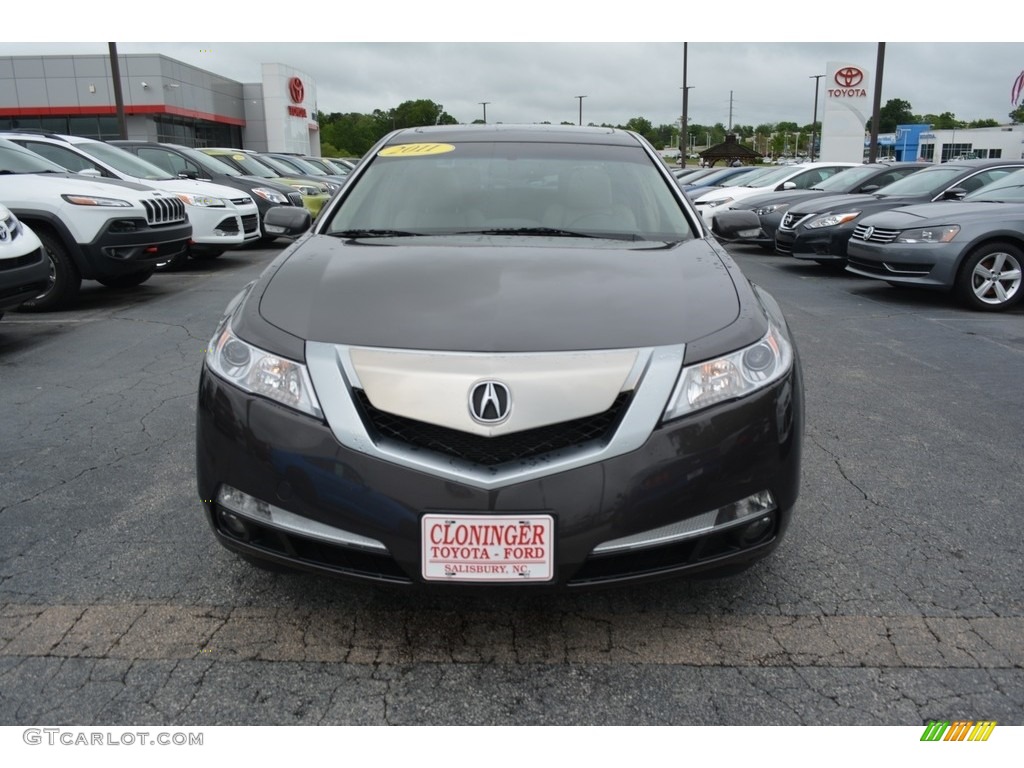 2011 TL 3.5 - Polished Metal Metallic / Ebony Black photo #7