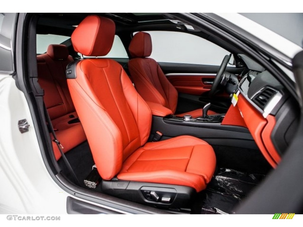 Coral Red Interior 2018 BMW 4 Series 430i Coupe Photo #120098970