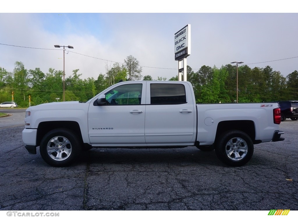 2017 Silverado 1500 LT Crew Cab 4x4 - Summit White / Jet Black photo #4