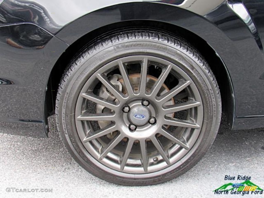 2010 Focus SES Sedan - Ebony Black / Medium Stone photo #9