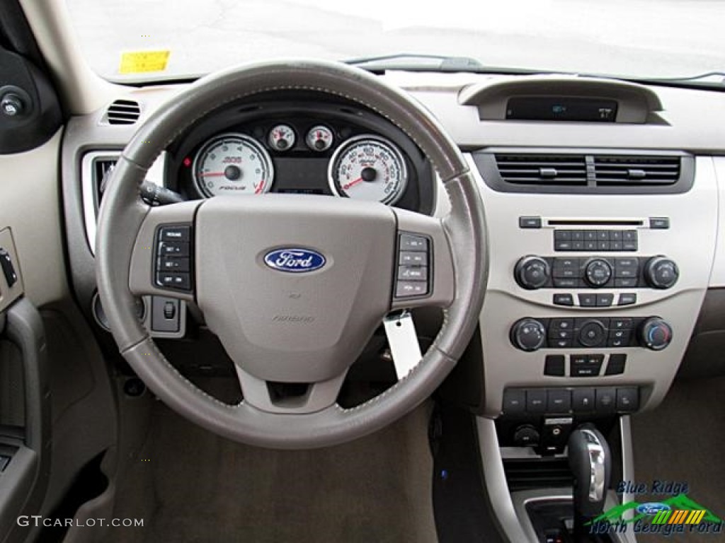 2010 Focus SES Sedan - Ebony Black / Medium Stone photo #16