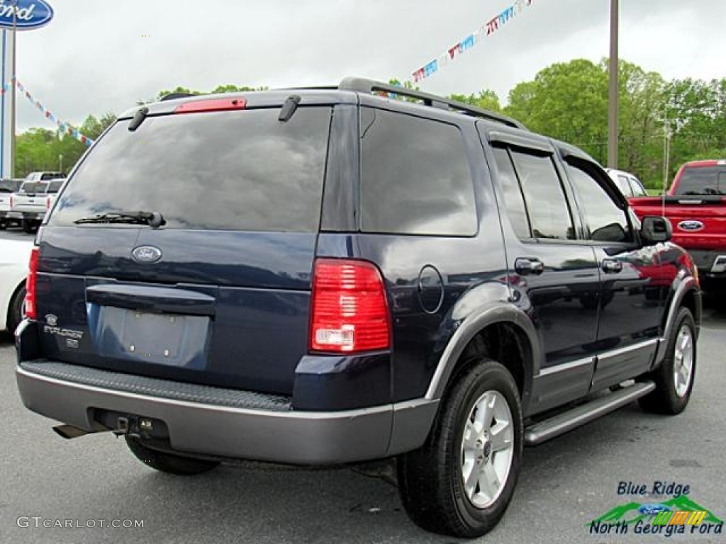 2003 Explorer XLT 4x4 - True Blue Metallic / Medium Parchment Beige photo #4