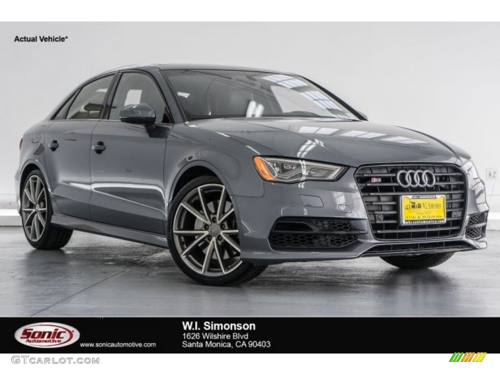 2016 S3 2.0T Premium Plus quattro - Monsoon Gray Metallic / Black photo #1