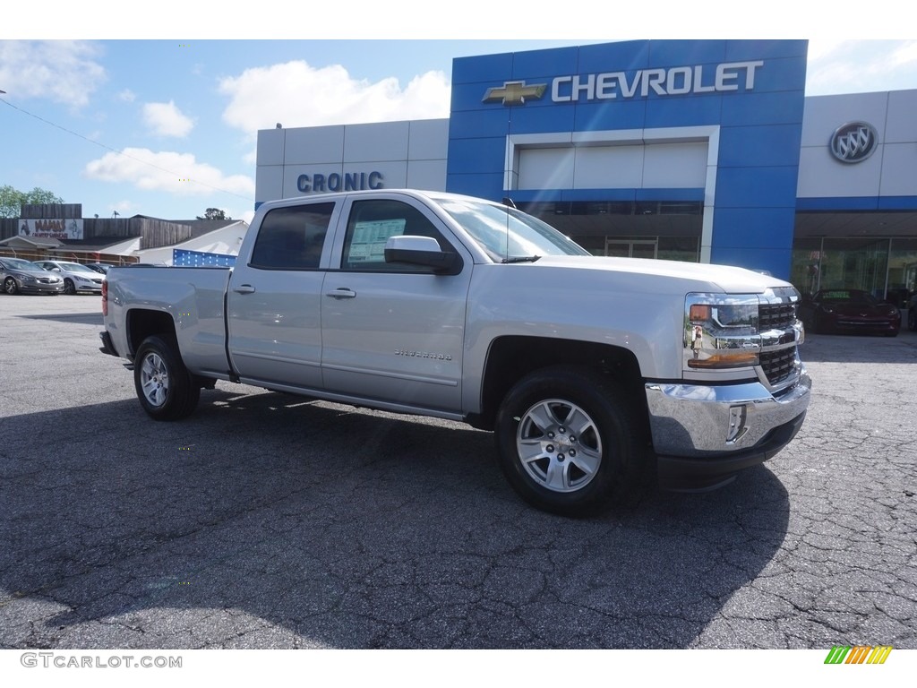 2017 Silverado 1500 LT Crew Cab - Silver Ice Metallic / Jet Black photo #1