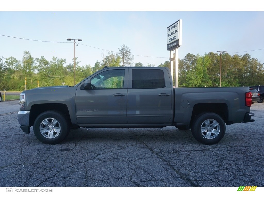 2017 Silverado 1500 LT Crew Cab - Pepperdust Metallic / Jet Black photo #4