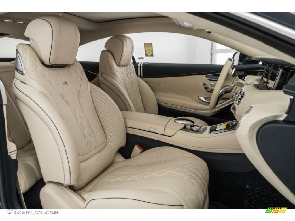 Porcelain/Black Interior 2017 Mercedes-Benz S 550 4Matic Coupe Photo #120105282