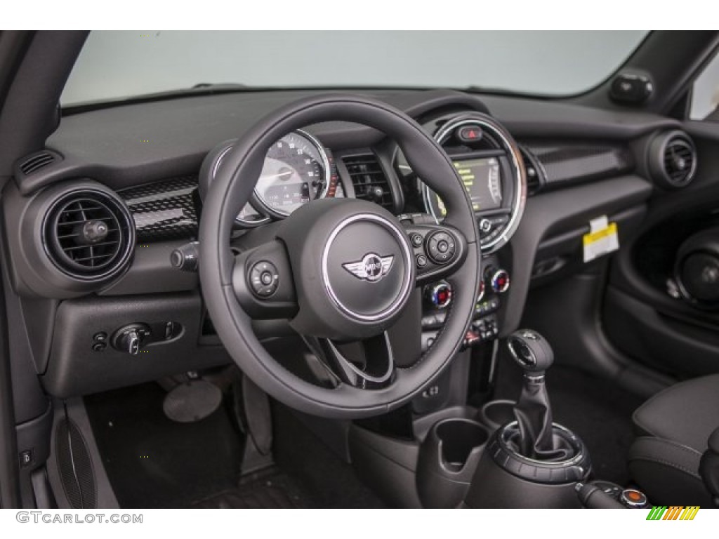 2017 Mini Convertible Cooper S Diamond Carbon Black Dashboard Photo #120107043