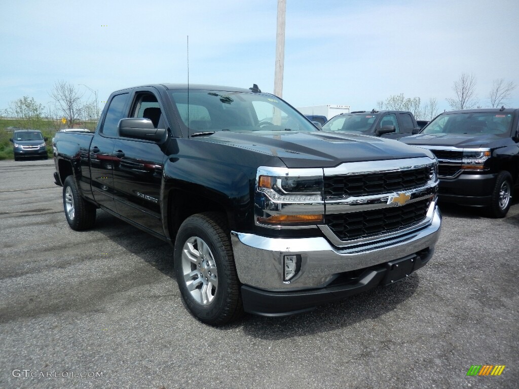 2017 Silverado 1500 LT Double Cab 4x4 - Black / Jet Black photo #3