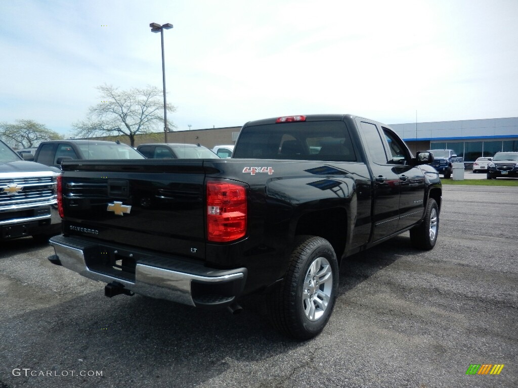 2017 Silverado 1500 LT Double Cab 4x4 - Black / Jet Black photo #4