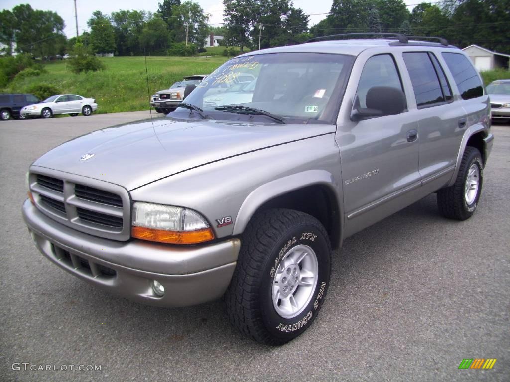 2000 Durango SLT 4x4 - Bright Platinum Metallic / Mist Gray photo #1