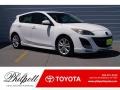 Crystal White Pearl Mica 2010 Mazda MAZDA3 s Grand Touring 5 Door