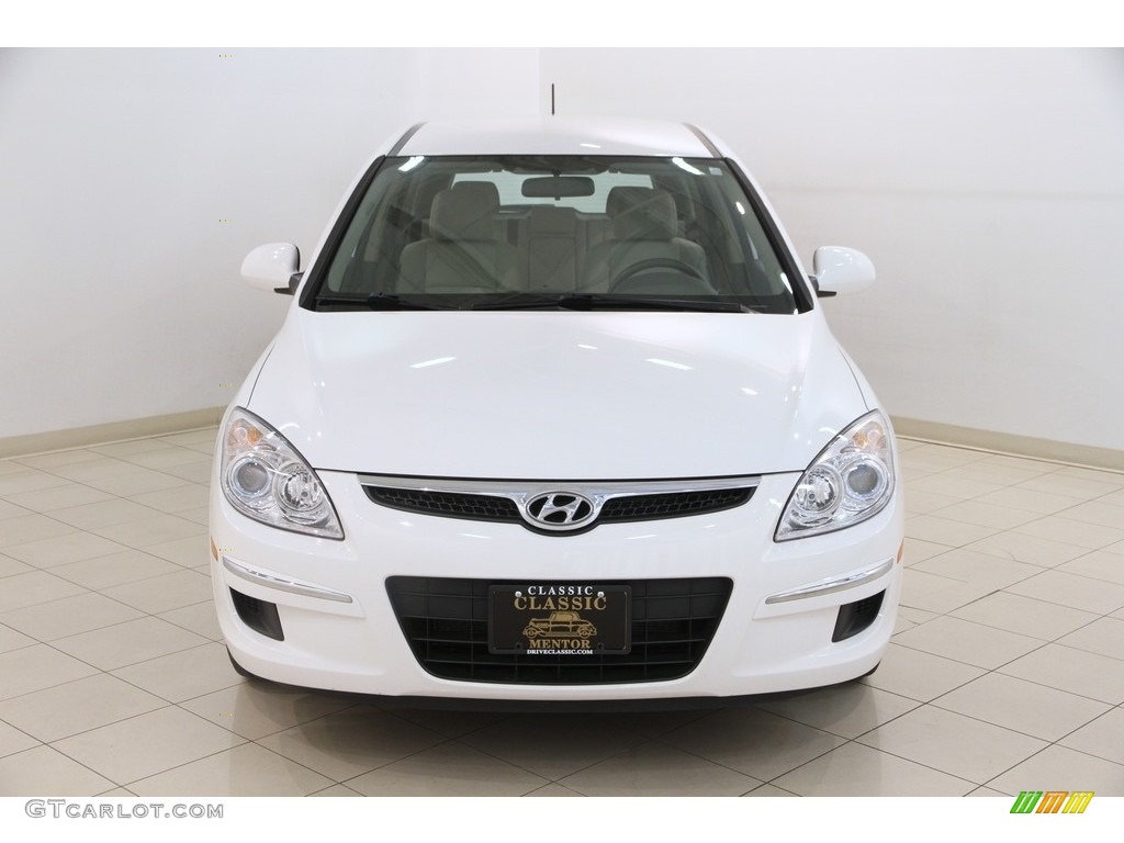 2012 Elantra GLS Touring - Monaco White / Beige photo #2