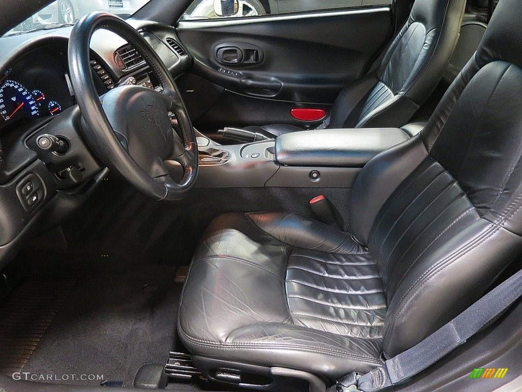 2000 Corvette Coupe - Light Pewter Metallic / Black photo #14