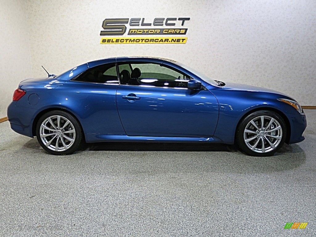 2010 G 37 S Sport Convertible - Athens Blue / Graphite photo #4