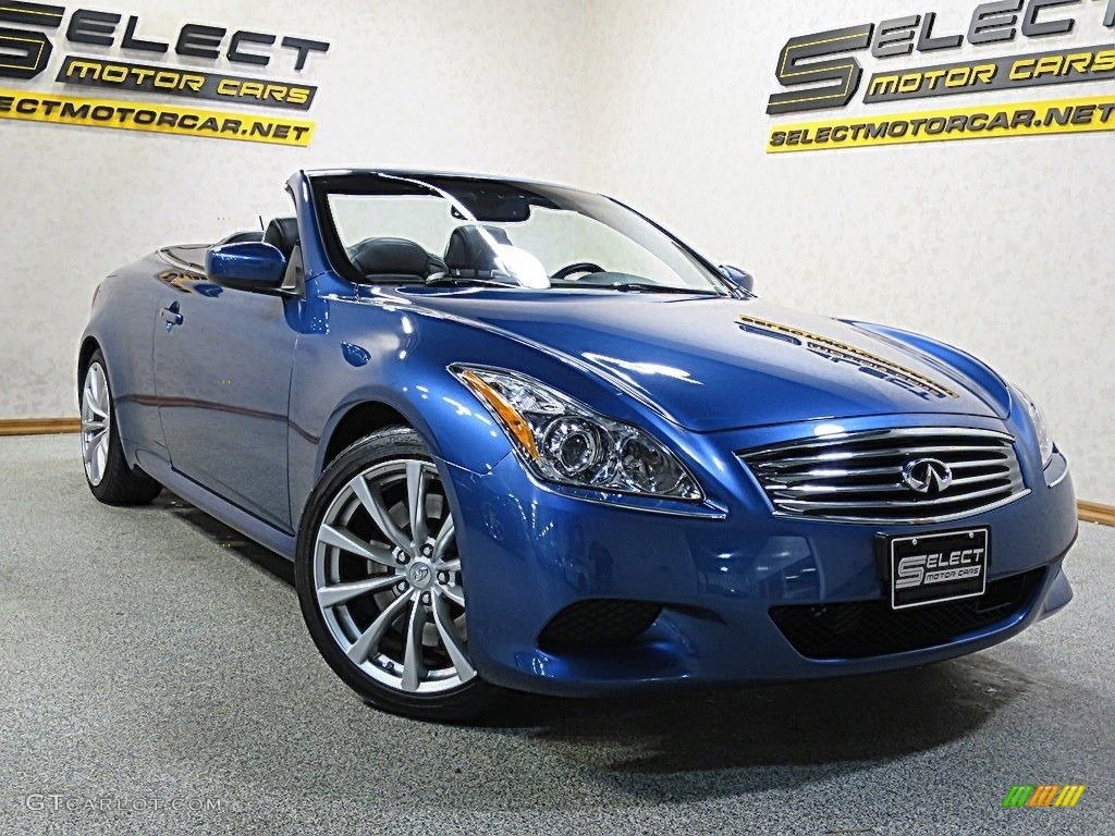 2010 G 37 S Sport Convertible - Athens Blue / Graphite photo #6