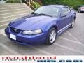 2003 Sonic Blue Metallic Ford Mustang V6 Coupe  photo #7