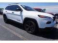 2017 Bright White Jeep Cherokee Sport  photo #4