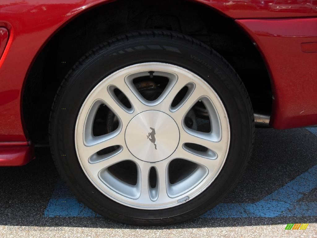 1998 Mustang GT Convertible - Laser Red / Saddle photo #20