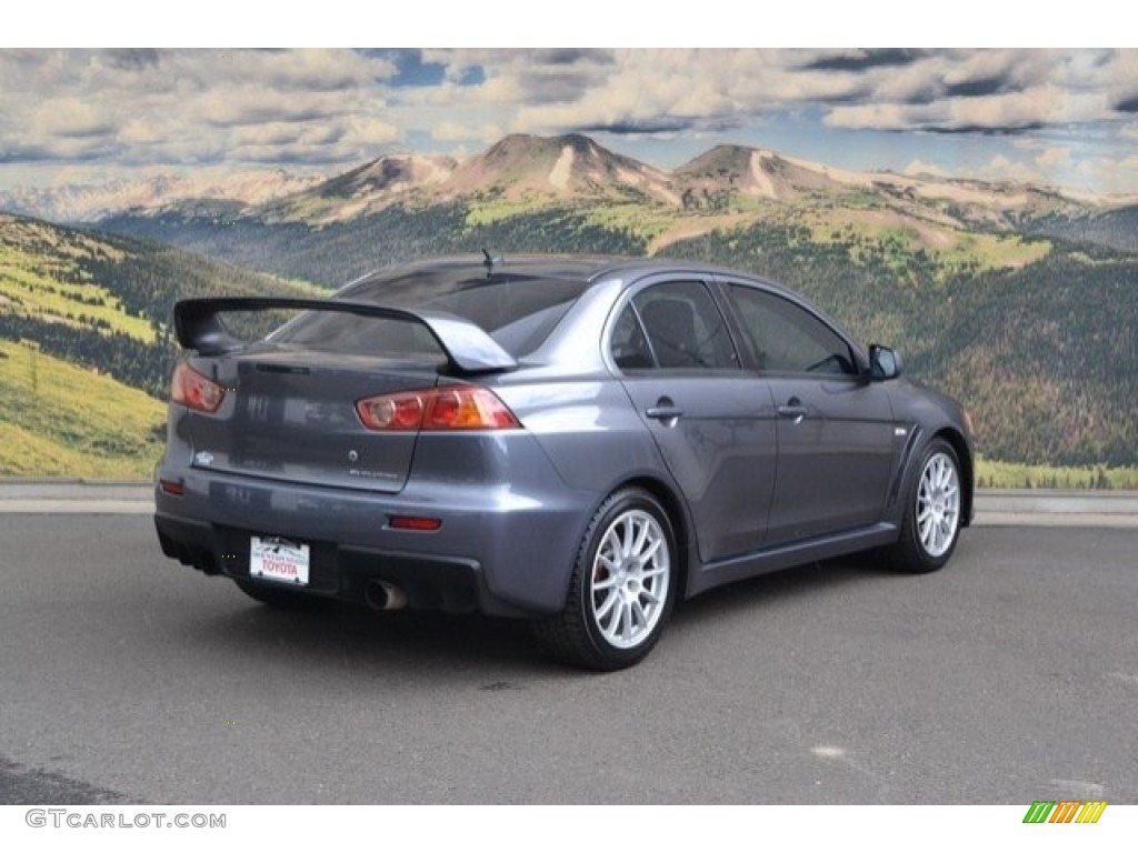 2008 Lancer Evolution GSR - Graphite Gray Pearl / Black photo #3