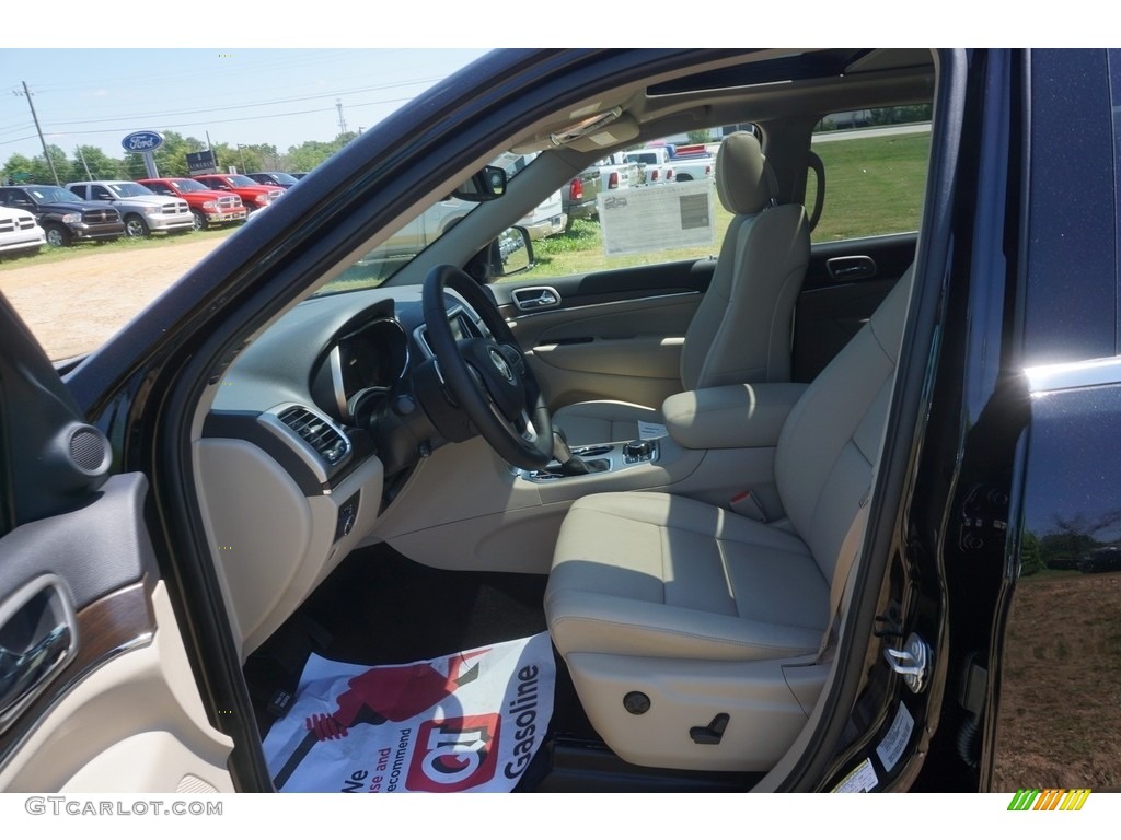 2017 Grand Cherokee Limited 4x4 - Diamond Black Crystal Pearl / Black/Light Frost Beige photo #6