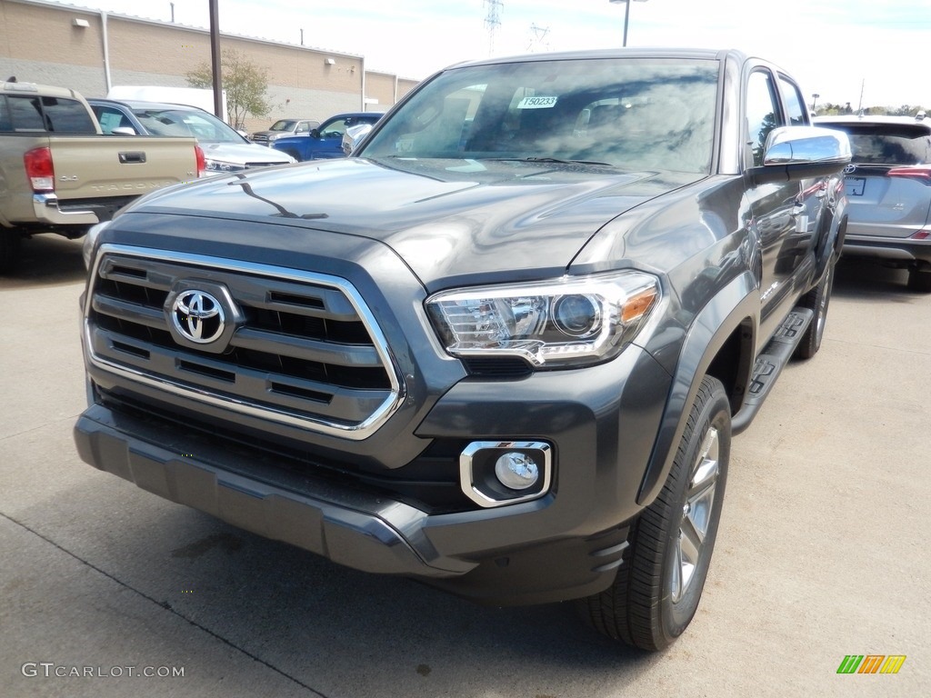 Magnetic Gray Metallic 2017 Toyota Tacoma Limited Double Cab 4x4 Exterior Photo #120113025