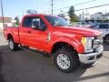 2017 Race Red Ford F250 Super Duty XLT SuperCab 4x4  photo #3