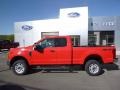 2017 Race Red Ford F250 Super Duty XLT SuperCab 4x4  photo #9