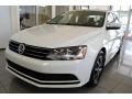 2017 Pure White Volkswagen Jetta SE  photo #4