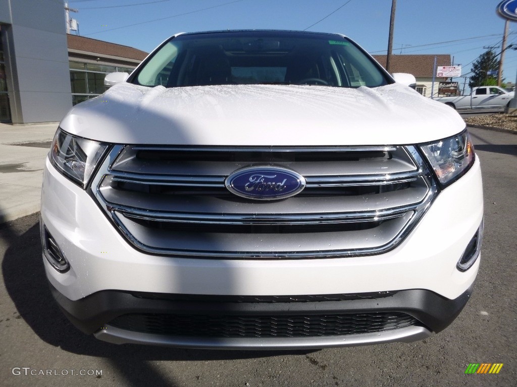 2017 Edge SEL AWD - White Platinum Metallic / Ebony photo #2