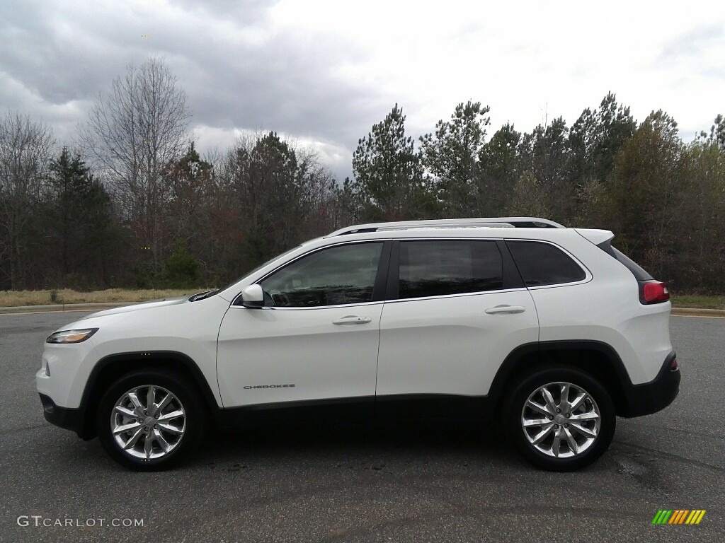 2017 Cherokee Limited - Bright White / Black/Light Frost Beige photo #1