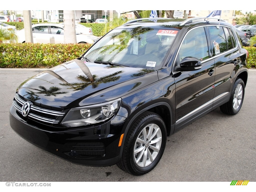 Deep Black Pearl 2017 Volkswagen Tiguan Wolfsburg Exterior Photo #120115137