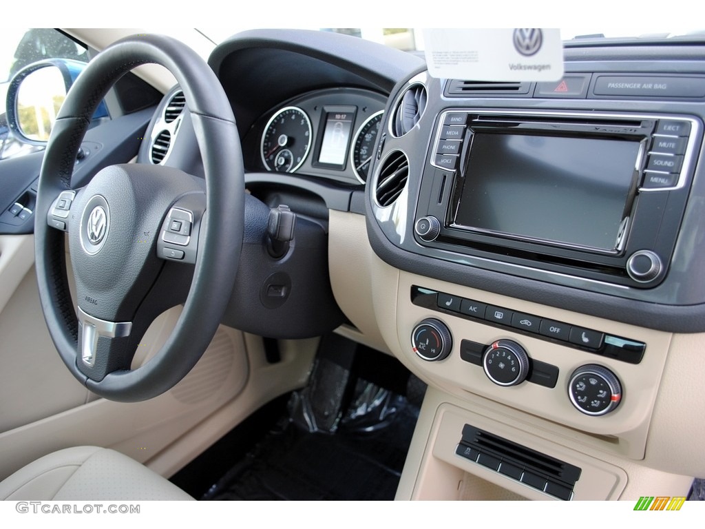 2017 Tiguan Wolfsburg - Pacific Blue Metallic / Sandstone photo #19