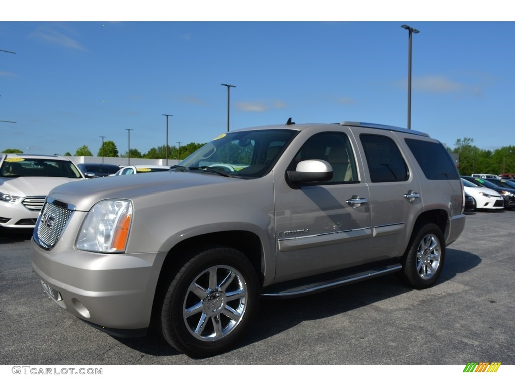 2008 Yukon Denali AWD - Gold Mist Metallic / Cocoa/Light Cashmere photo #6