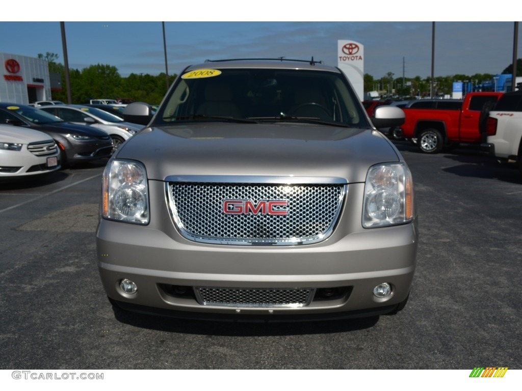 2008 Yukon Denali AWD - Gold Mist Metallic / Cocoa/Light Cashmere photo #7