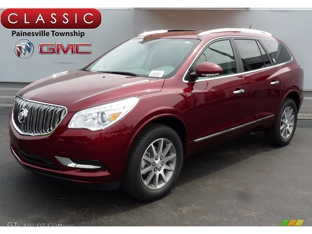 2017 Enclave Convenience - Crimson Red Tintcoat / Light Titanium photo #1