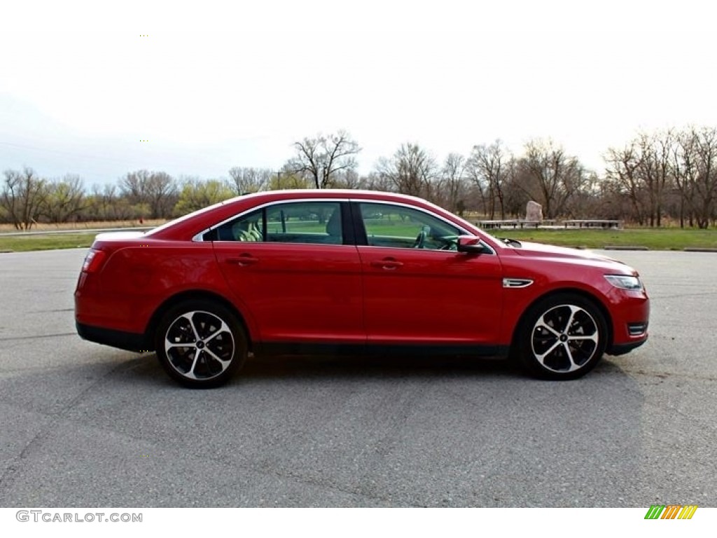 2015 Taurus SEL - Ruby Red Metallic / Dune photo #19