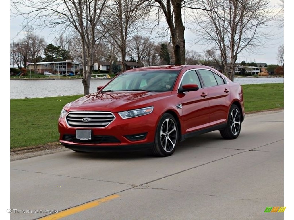 2015 Taurus SEL - Ruby Red Metallic / Dune photo #20
