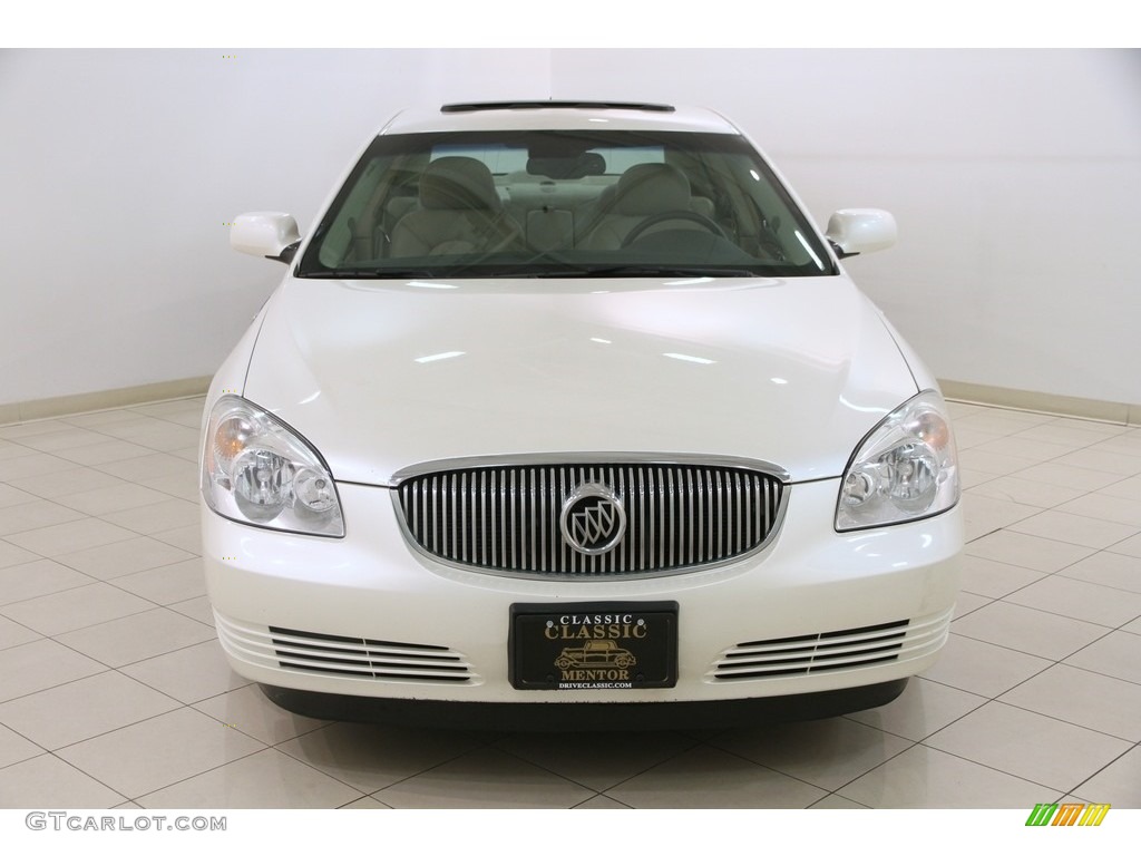 2007 Lucerne CXL - White Diamond Tricoat / Cocoa/Cashmere photo #2